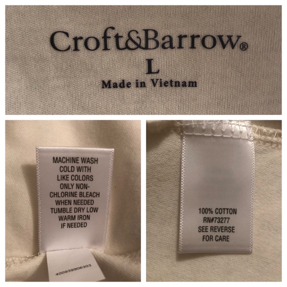 Croft & Barrow Ivory Knit Cardigan NWT L - Picture 6 of 8